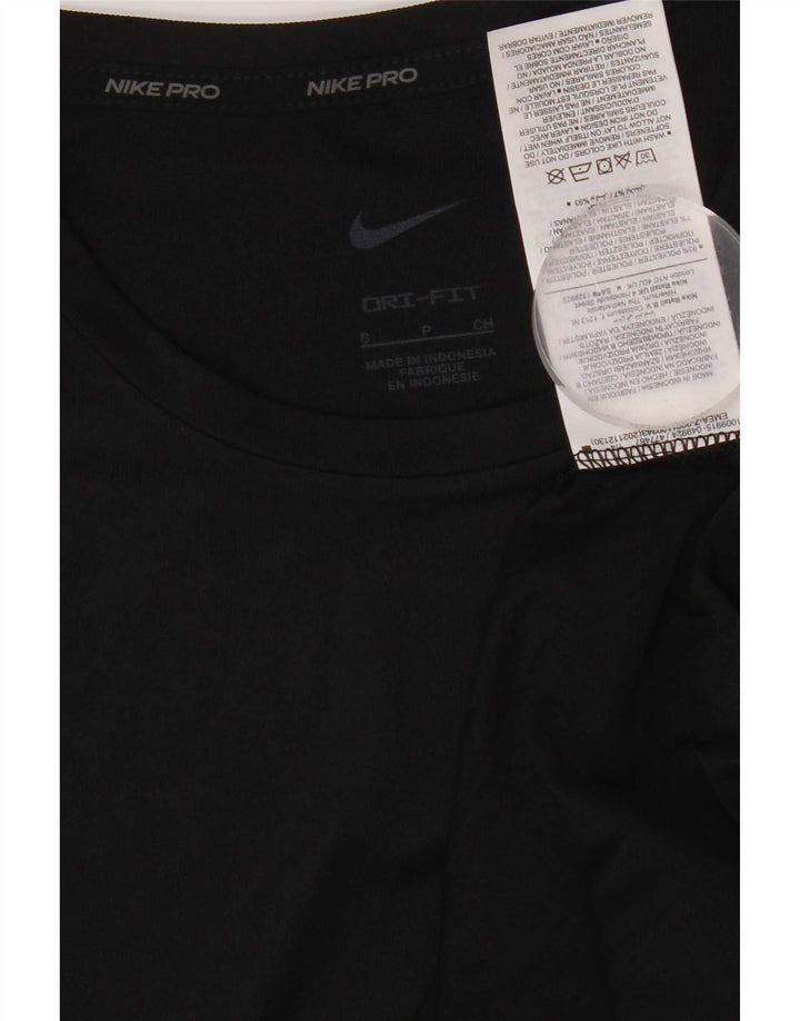 Męski T-shirt Nike Dri Fit, mały, czarny poliester