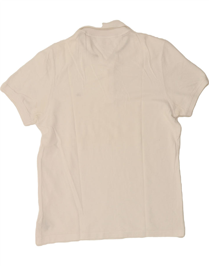 TOMMY HILFIGER Mens Polo Shirt XL White Cotton Vintage Tommy Hilfiger and Second-Hand Tommy Hilfiger from Messina Hembry 