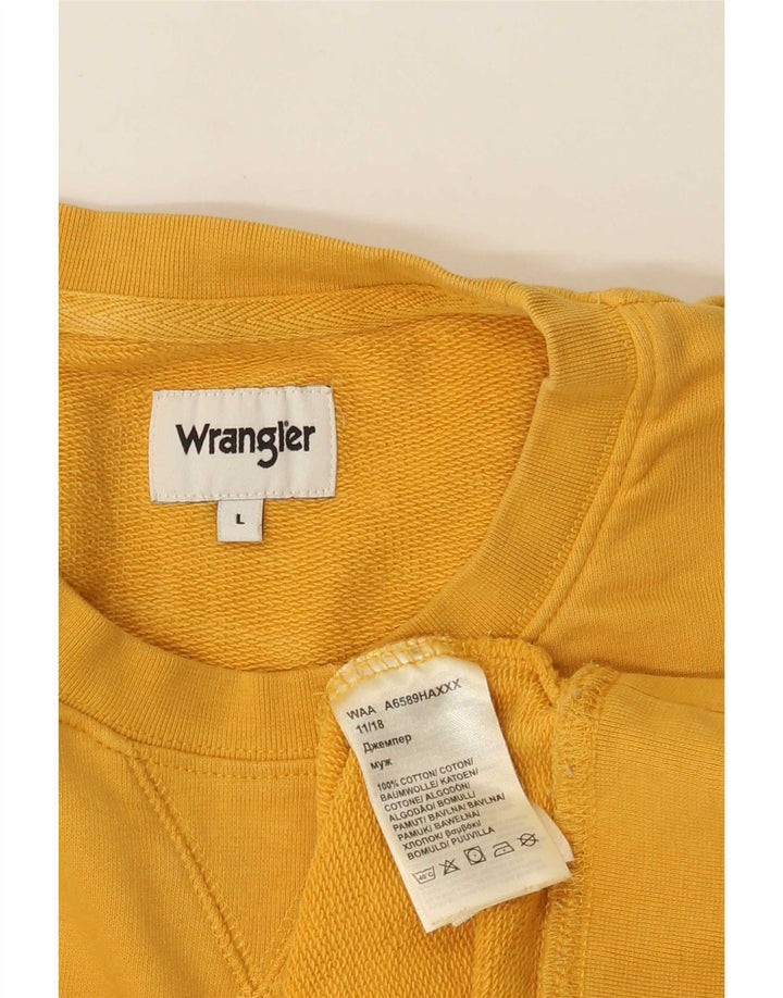 Bluza męska Wrangler, duża, żółta, bawełniana