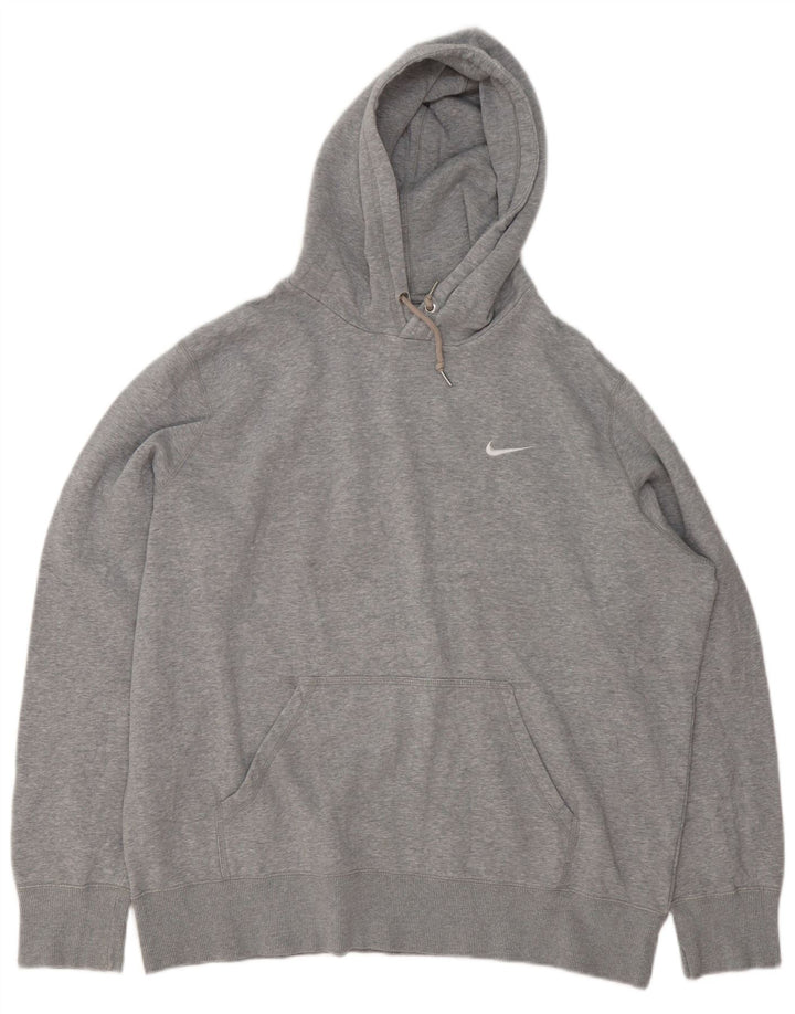 Męski sweter z kapturem Nike XL, szary, bawełniany
