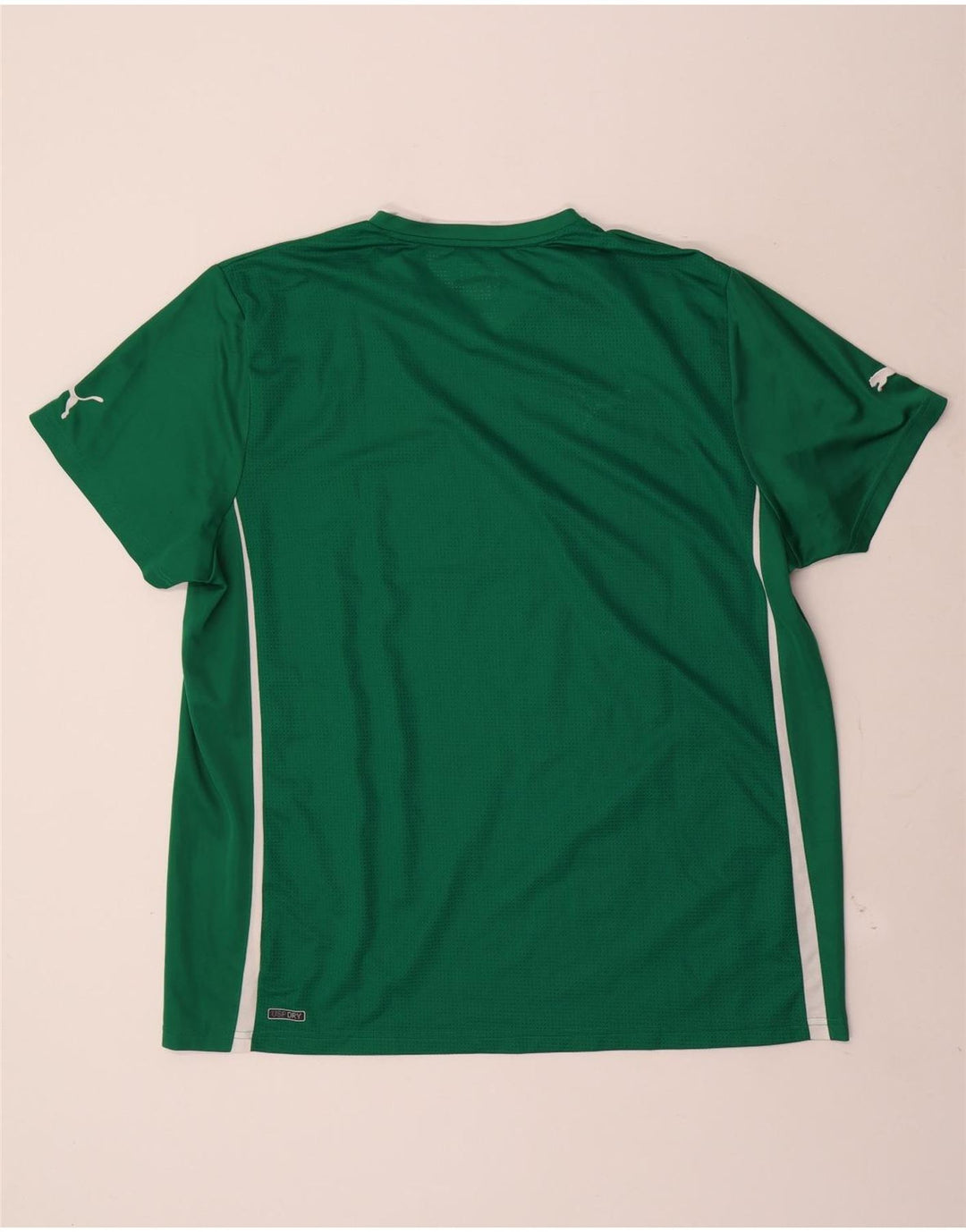 T-shirt męski Puma Top 2XL Zielony z blokami kolorów