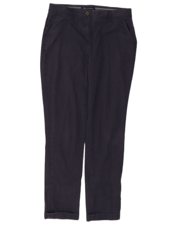Crew Clothing Damskie proste spodnie Chino UK 8 Small W28 L29 Granatowe