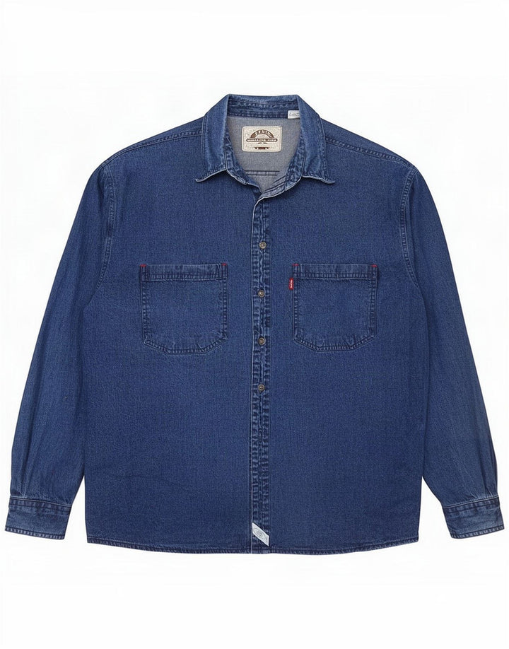 Męska koszula dżinsowa Levi's, duża, niebieska, bawełniana