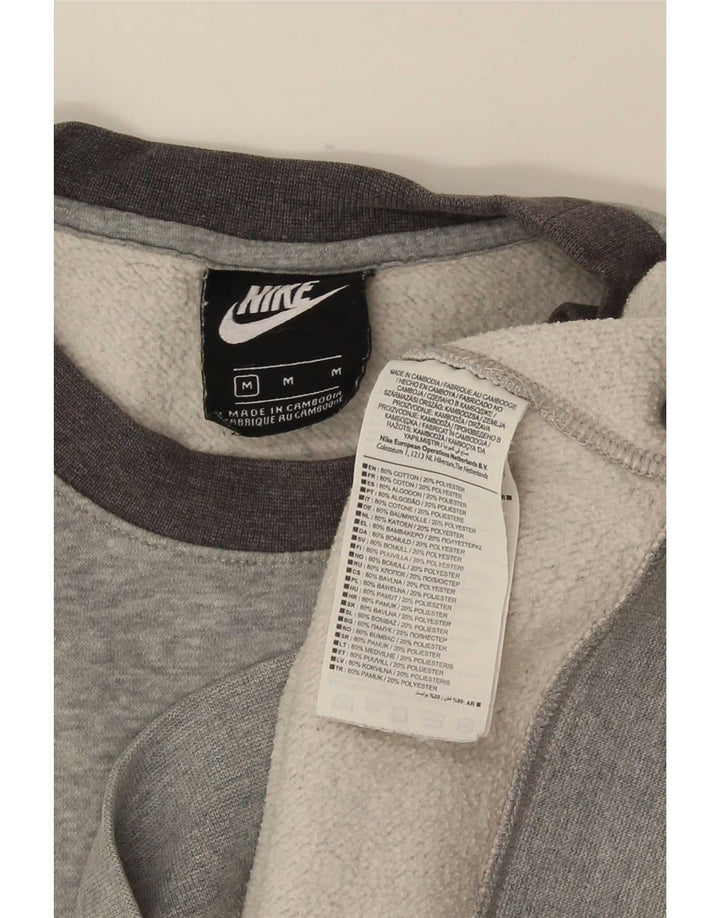 Męska bluza dresowa Nike, średnia, szara, bawełniana nakrapiana