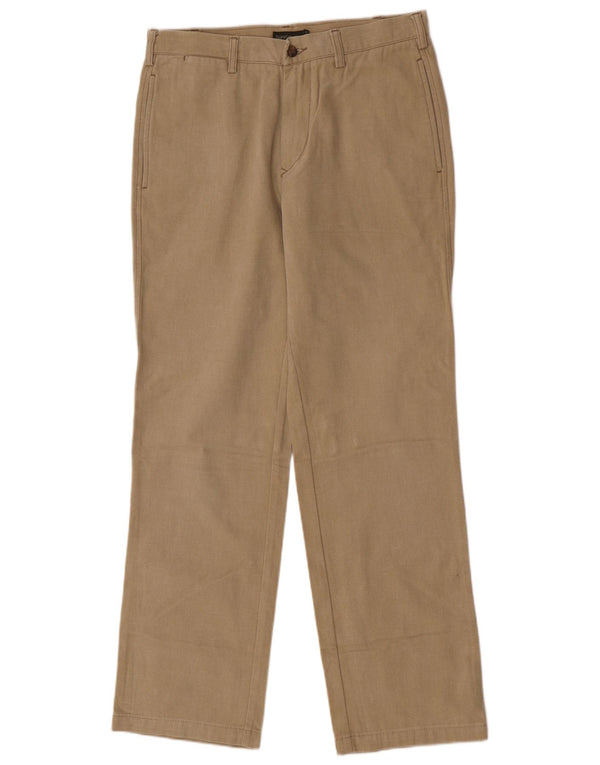 Męskie proste spodnie chino Henry's IT 48 Medium W30 L30 Beżowe