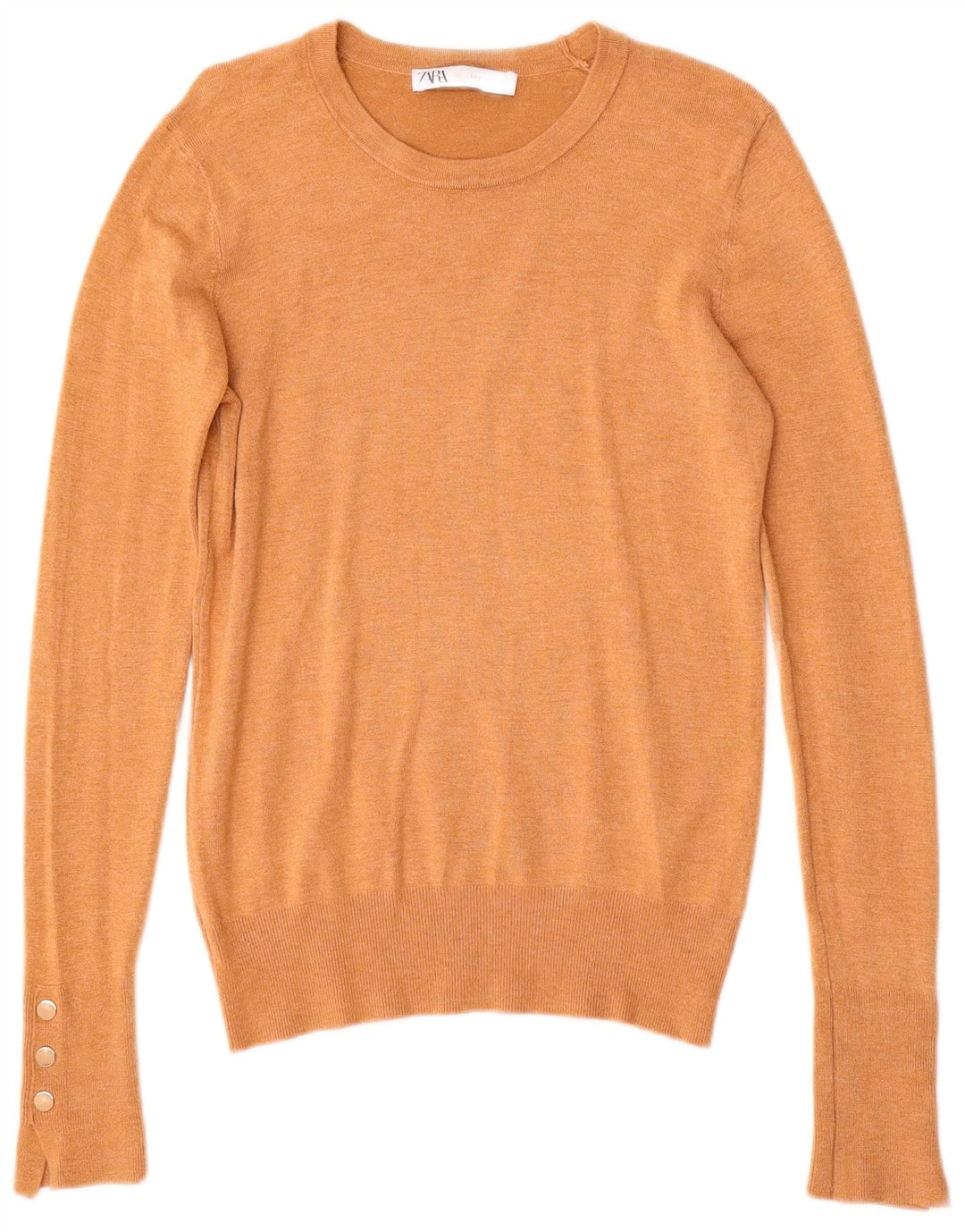 Sweter damski Zara z dekoltem w łódkę UK 12 średni beż