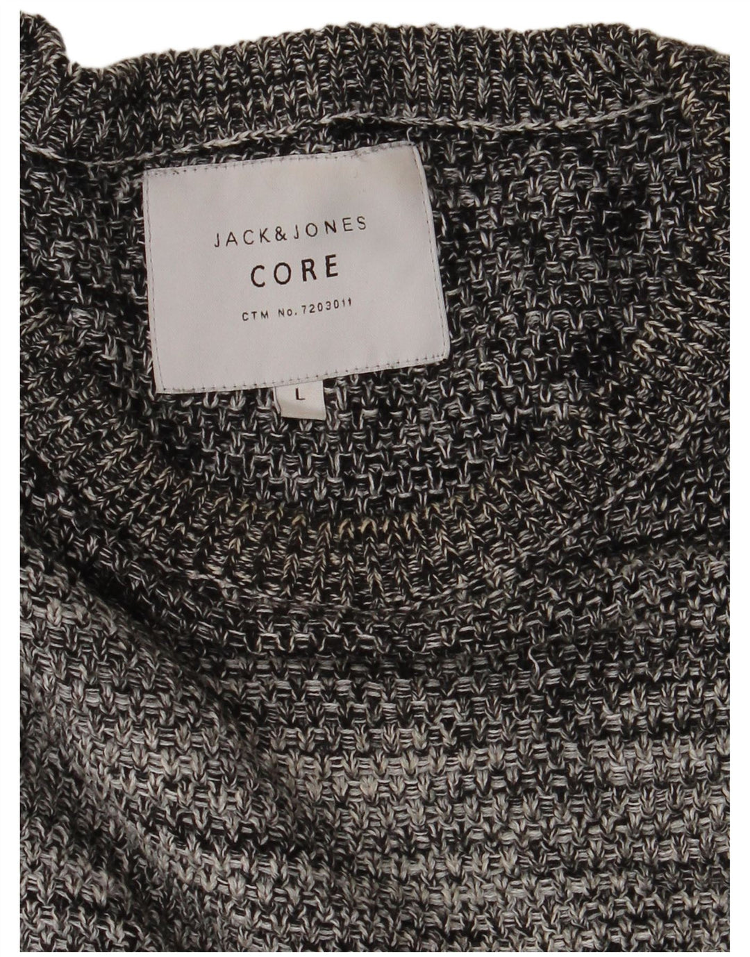 Męski sweter Jack & Jones z okrągłym dekoltem, duży, szary