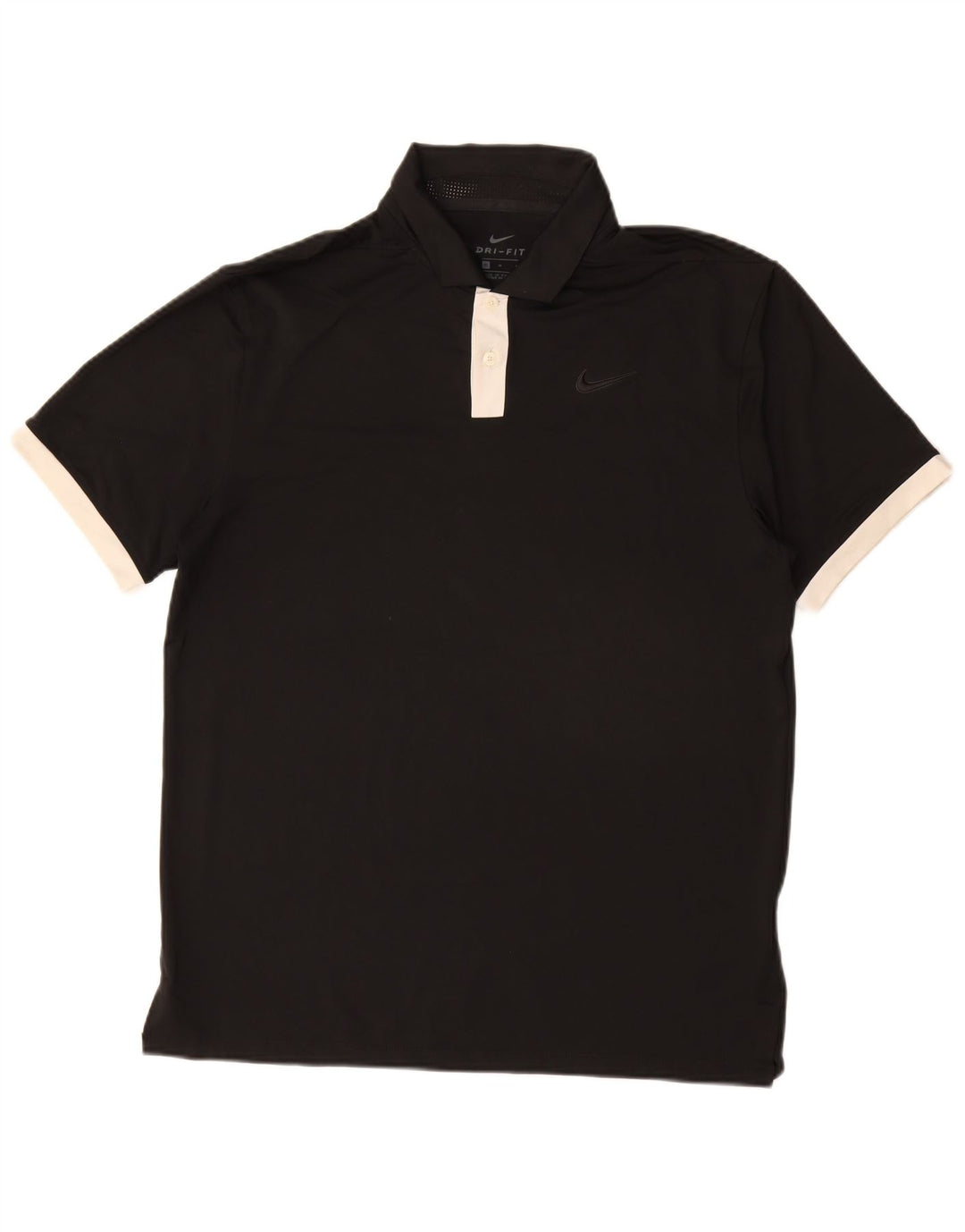 Męska koszulka polo NIKE Dri Fit, średni czarny poliester