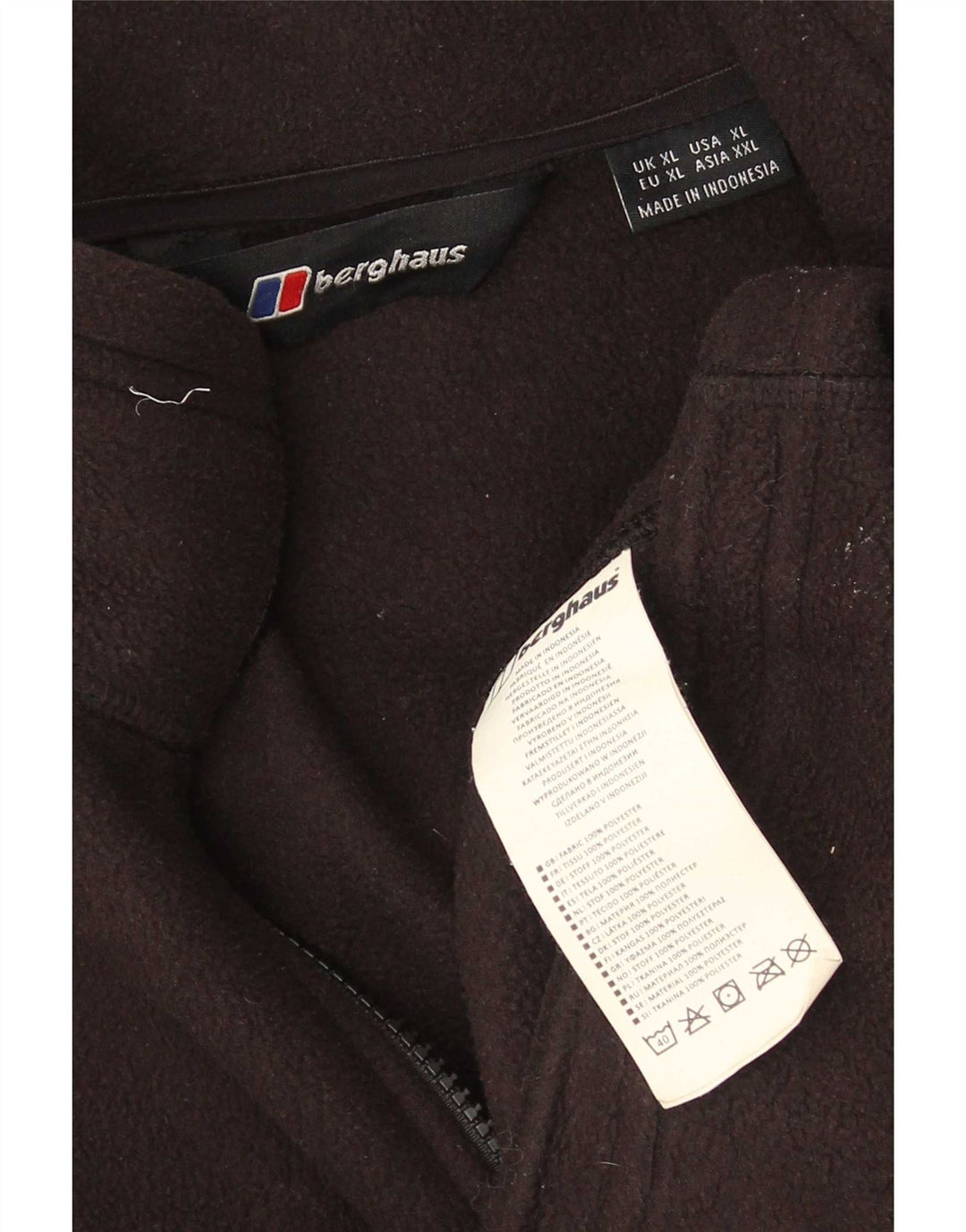 Męska kurtka polarowa Berghaus UK 42 XL, czarna, poliestrowa