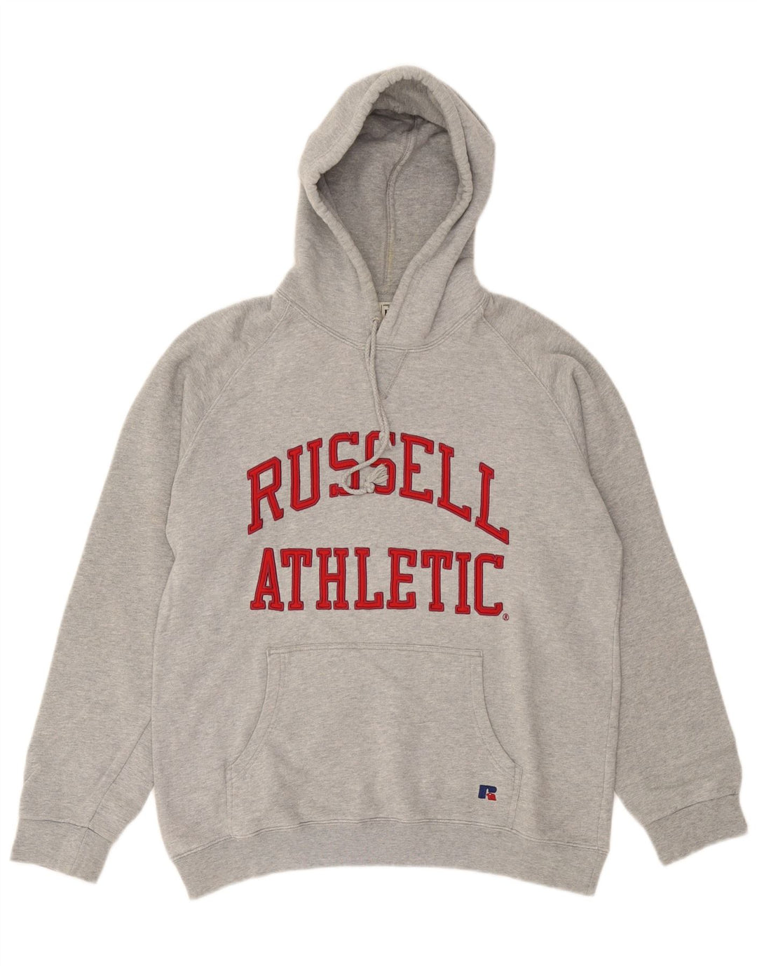 Męska bluza z grafiką Russell Athletic, duża, szara, bawełniana