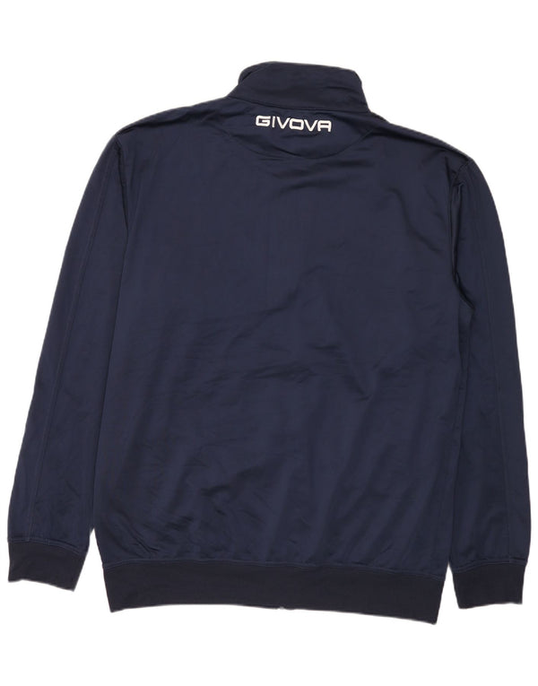 Męska kurtka dresowa Givova Graphic 4XL w kolorze granatowym