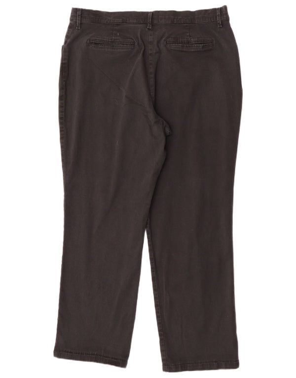 Damskie proste spodnie Lee US 16 2XL W34 L28 Czarna bawełna