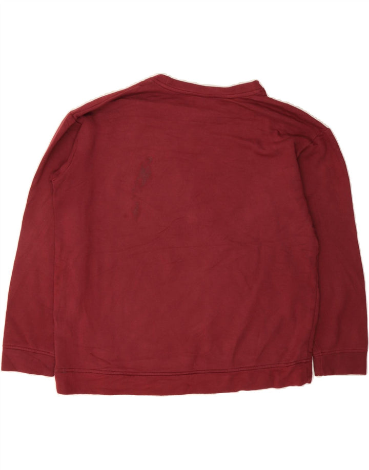 ORVIS Womens Sweatshirt Jumper UK 14 Medium Red Modal Vintage Orvis and Second-Hand Orvis from Messina Hembry 
