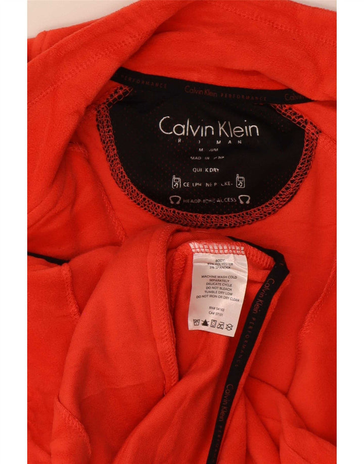 Damska kurtka polarowa Calvin Klein Graphic UK 14, średni czerwony poliester