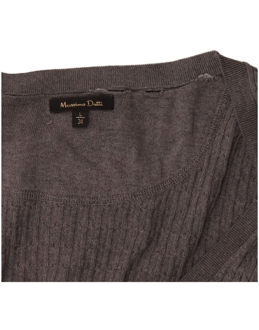 Sweter damski Massimo Dutti UK 14, duży, szary