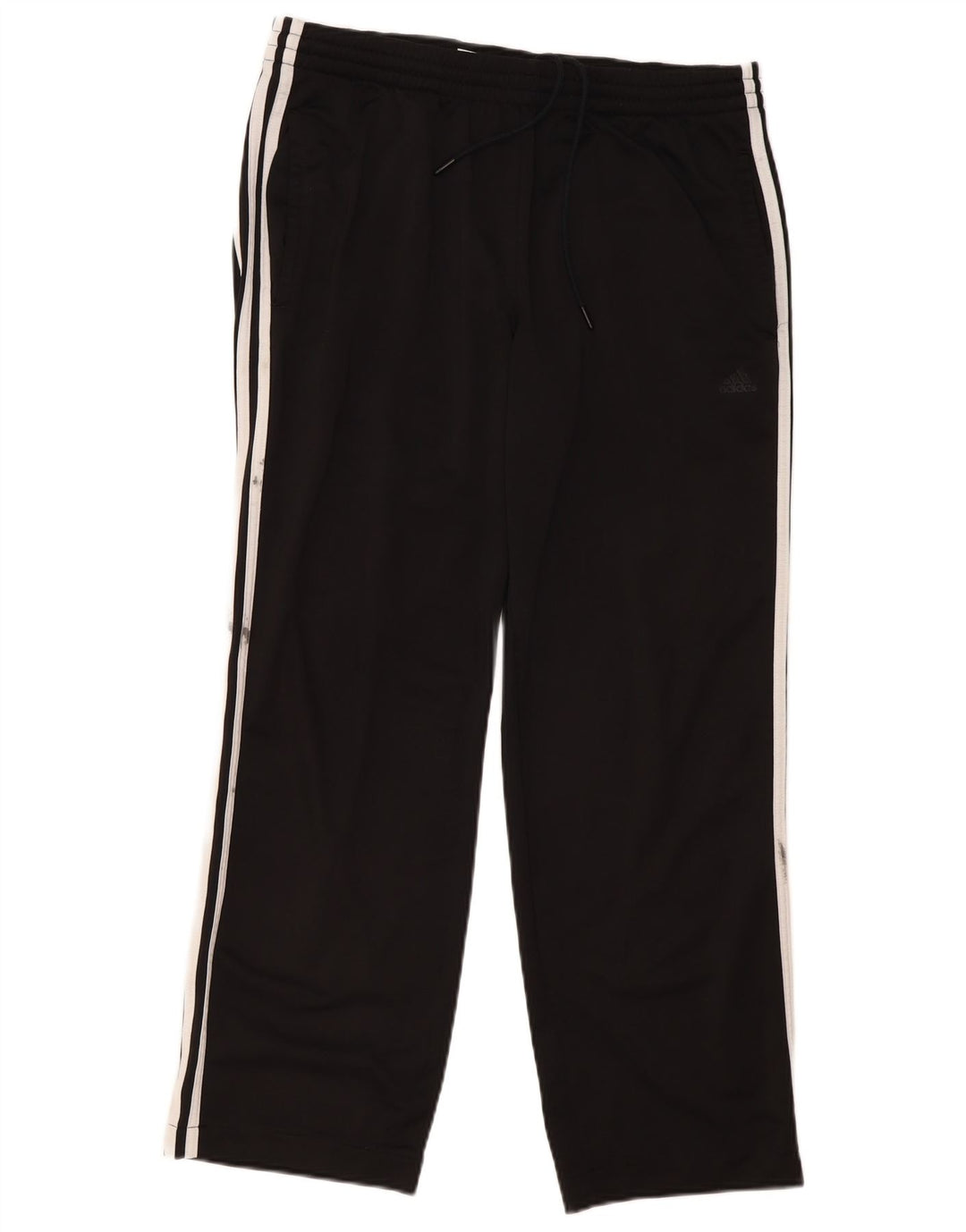 Męskie spodnie dresowe Adidas, duże, czarne, poliestrowe