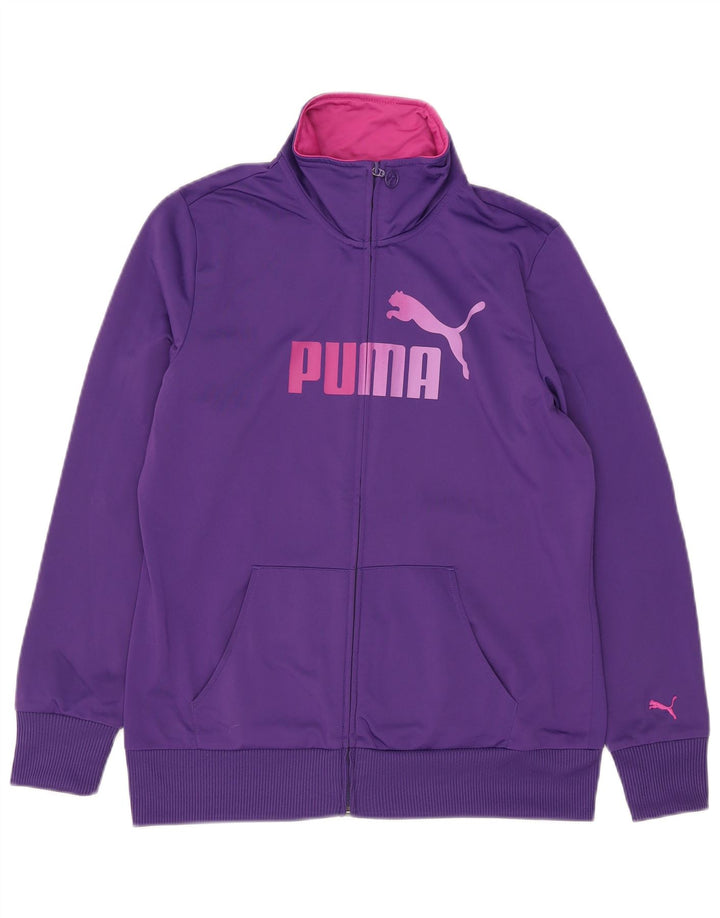 Damska kurtka dresowa Puma Graphic UK 16, duża fioletowa