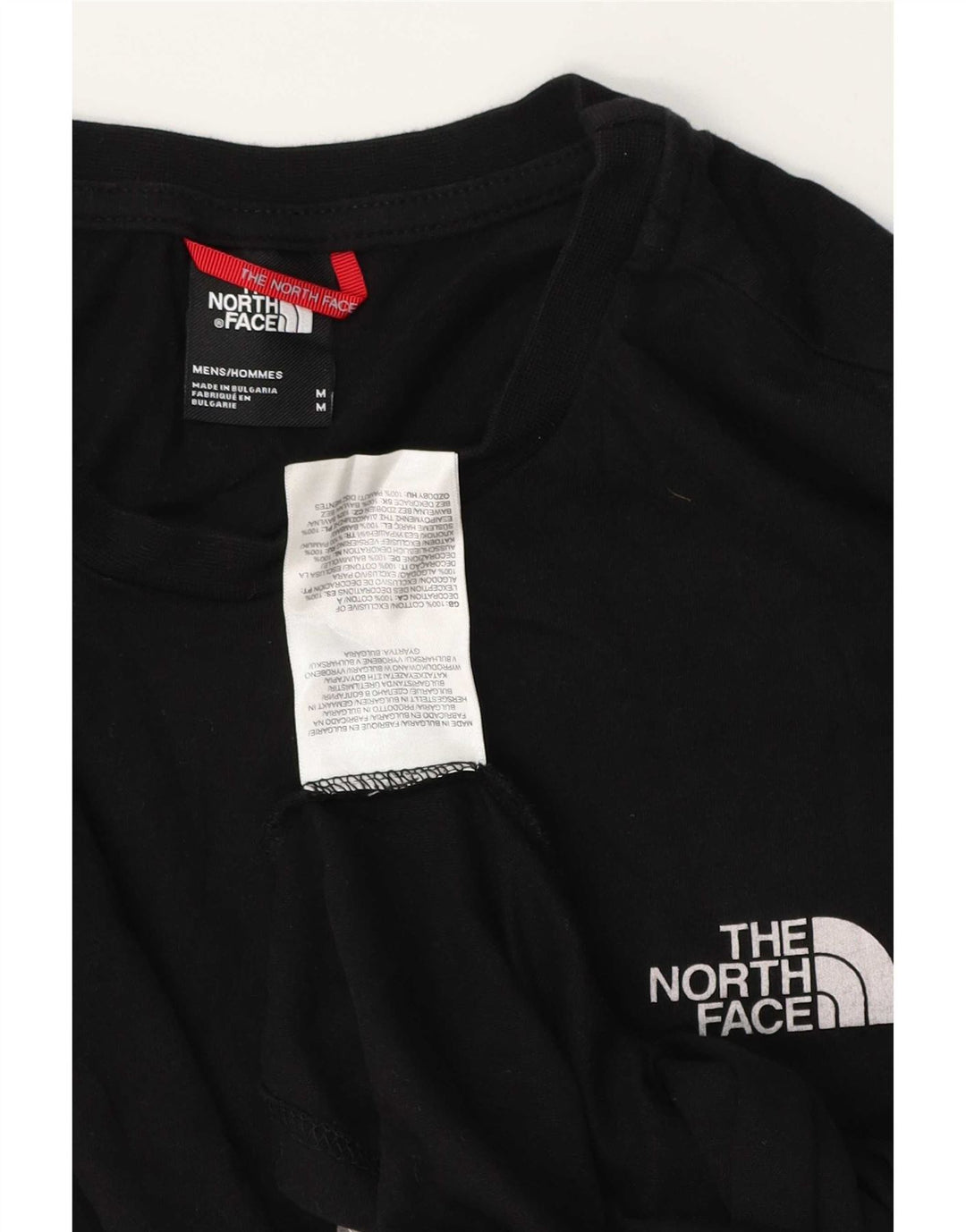 T-shirt męski The North Face, bawełniany, średni czarny