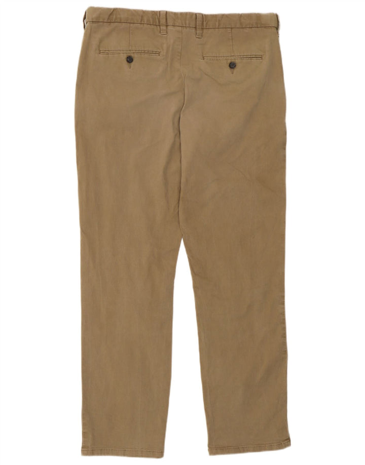 Męskie spodnie chino o regularnym kroju Marks & Spencer W36 L31, bawełna khaki