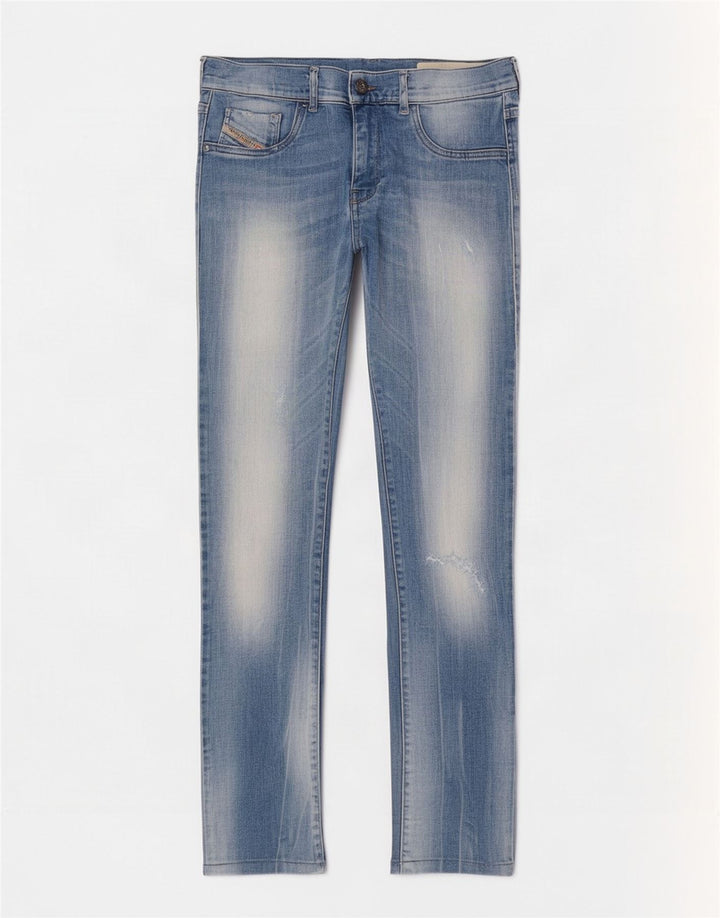Damskie jeansy Diesel w trudnej sytuacji, Super Slim W29 L28, niebieska bawełna