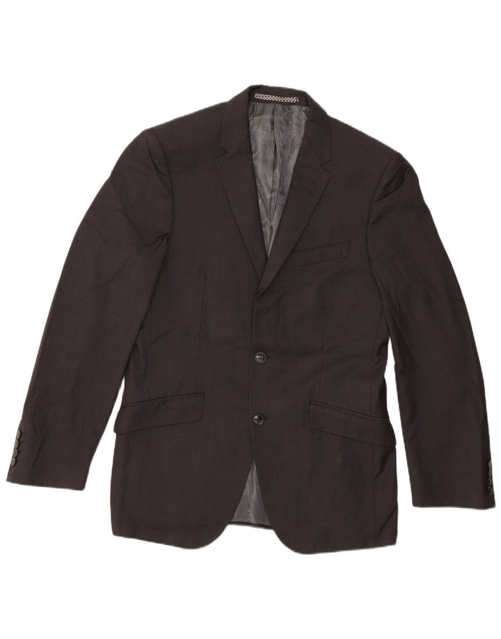 Marks & Spencer Męska marynarka zapinana na 2 guziki UK 38 Średnioszara Nowa Wełna