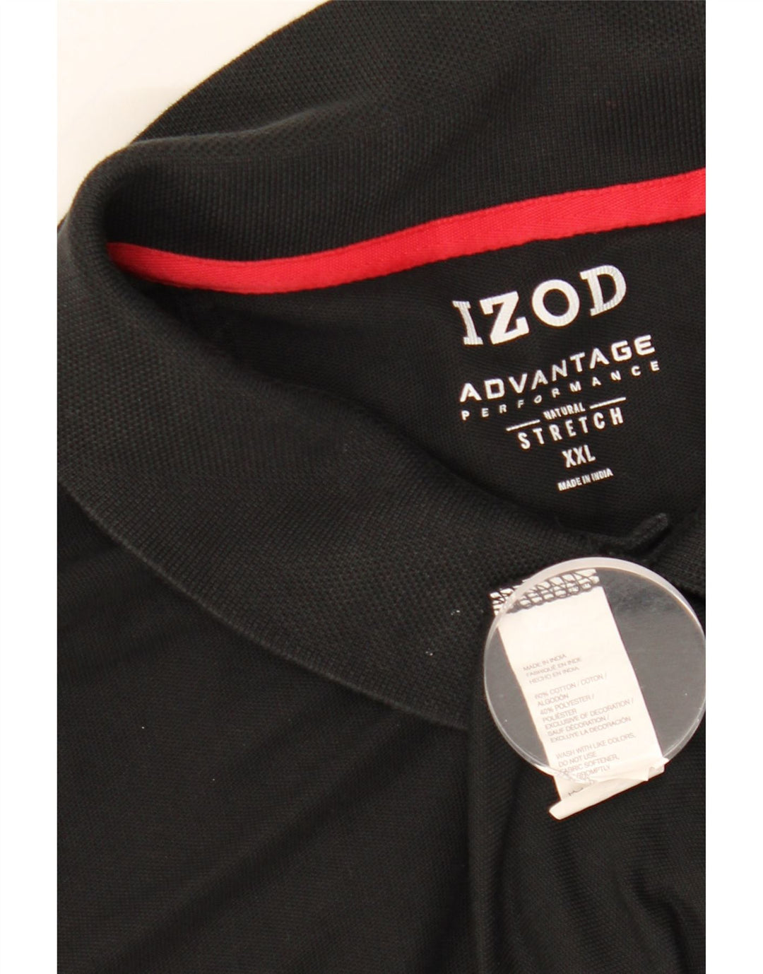 Męska koszulka polo IZOD 2XL, czarna, bawełniana