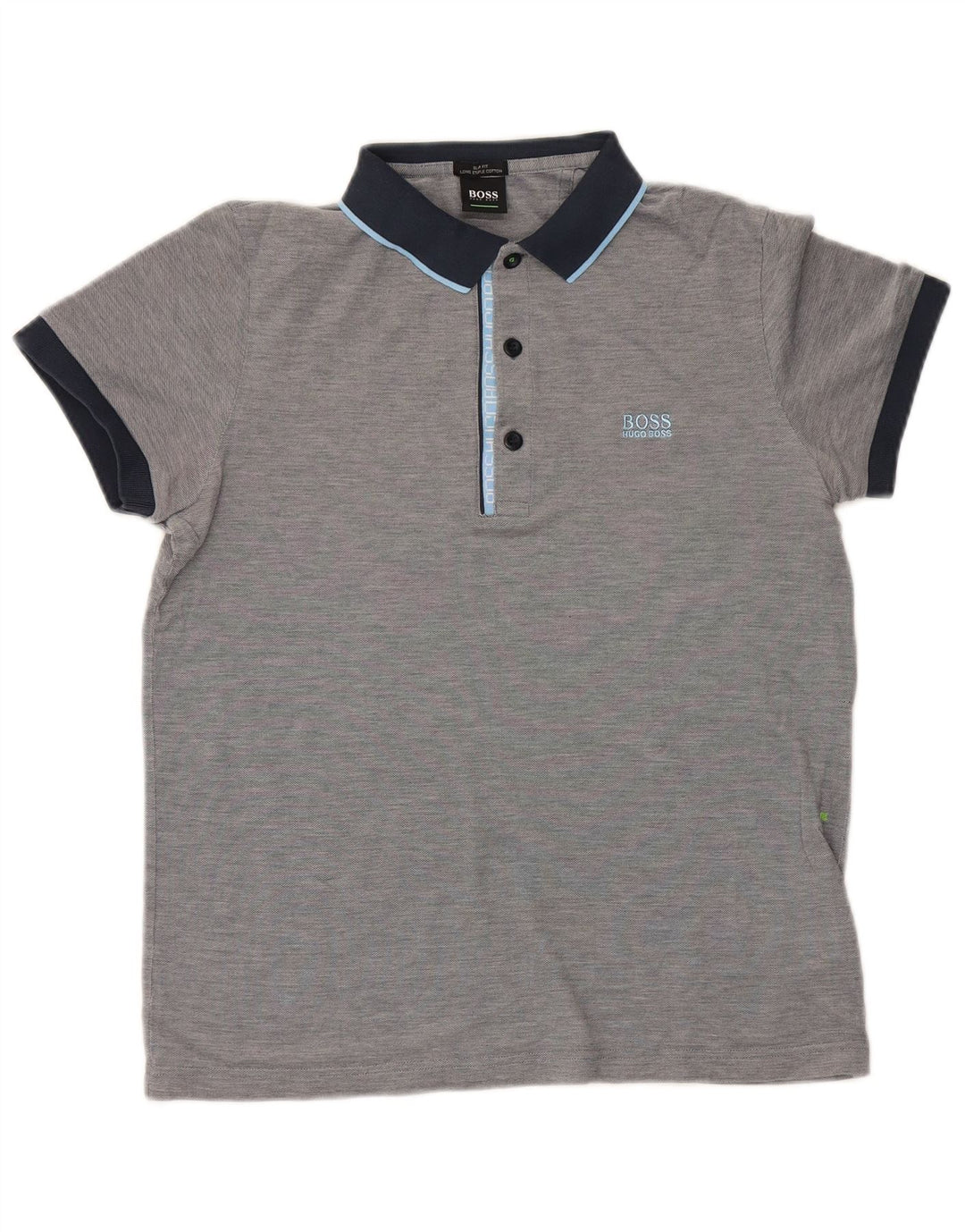Męska koszulka polo Hugo Boss, bawełniana, w kolorze średniej szarości
