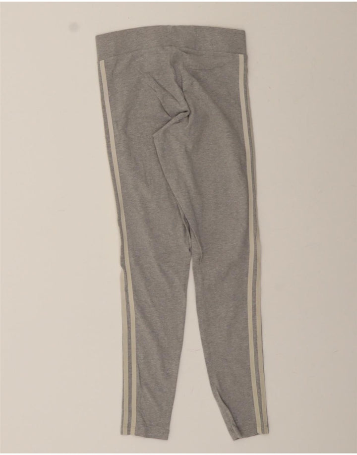 ADIDAS Womens Leggings UK 10 Small Grey Cotton Vintage Adidas and Second-Hand Adidas from Messina Hembry 
