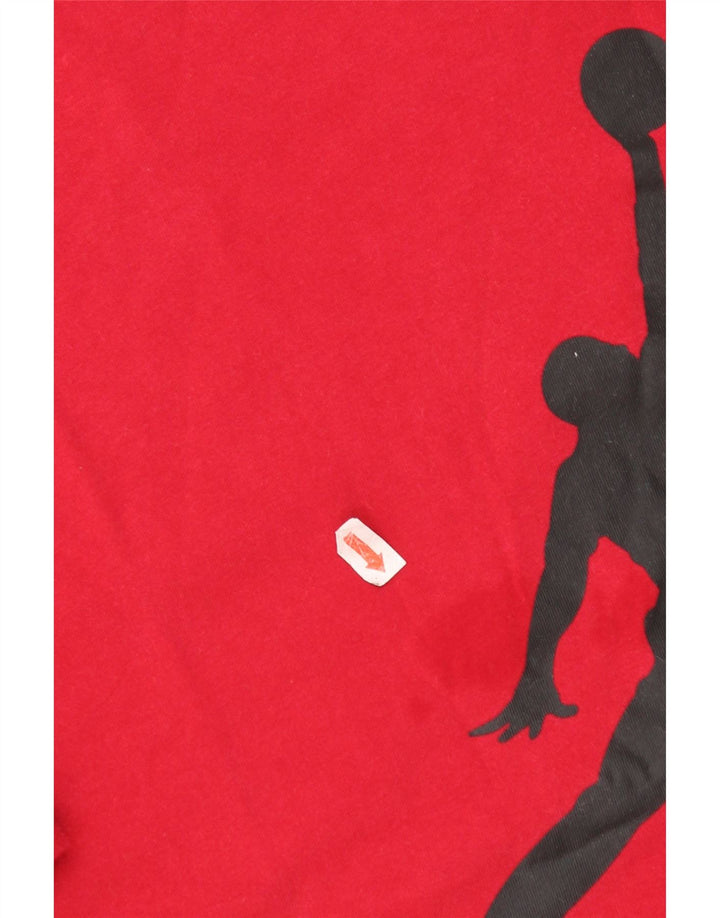 Męski T-shirt z grafiką Jordan, mały, czerwony