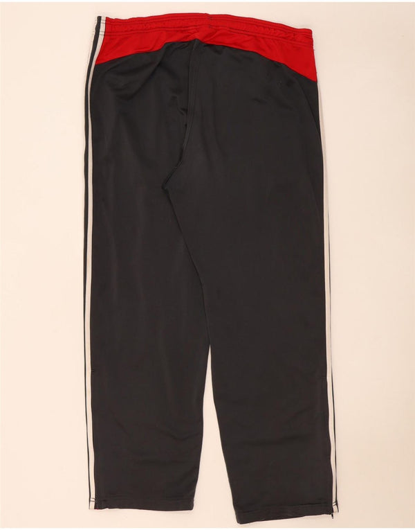 Męskie spodnie dresowe Adidas UK 48/50 XL Szary poliester z blokami kolorów