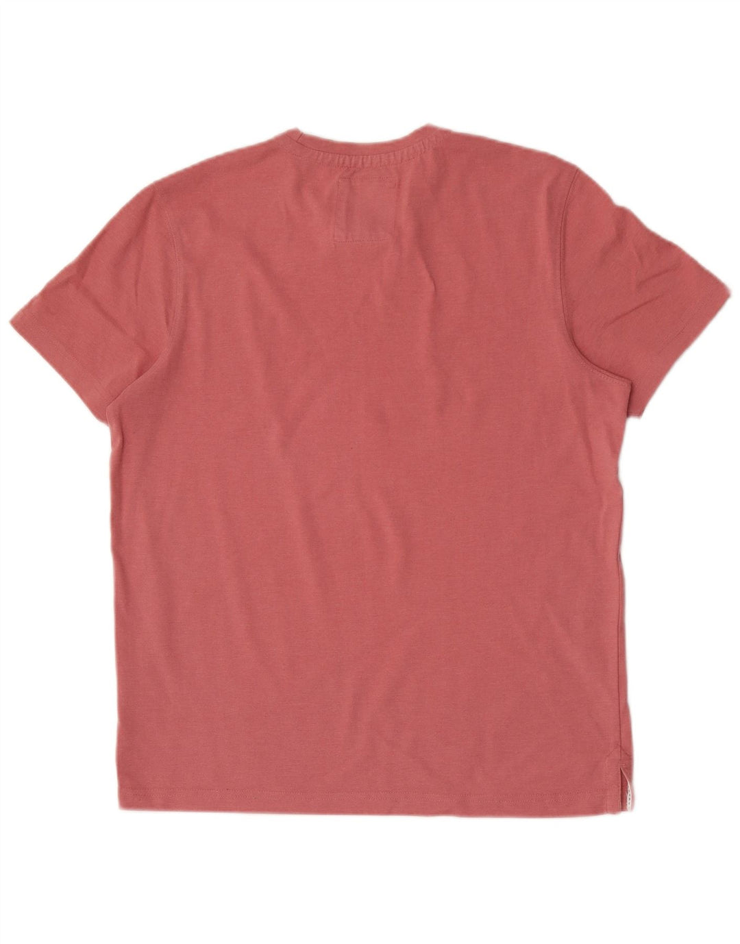 CREW CLOTHING Męski T-shirt Top Średni Różowy Bawełniany