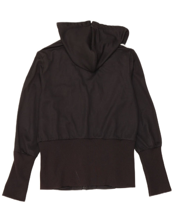 Damski sweter z kapturem i zamkiem Adidas UK 18 XL Czarny poliester