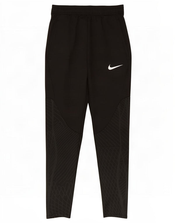 Chłopięce spodnie dresowe Nike Dri Fit Slim 12-13 lat, duże, czarne, geometryczne