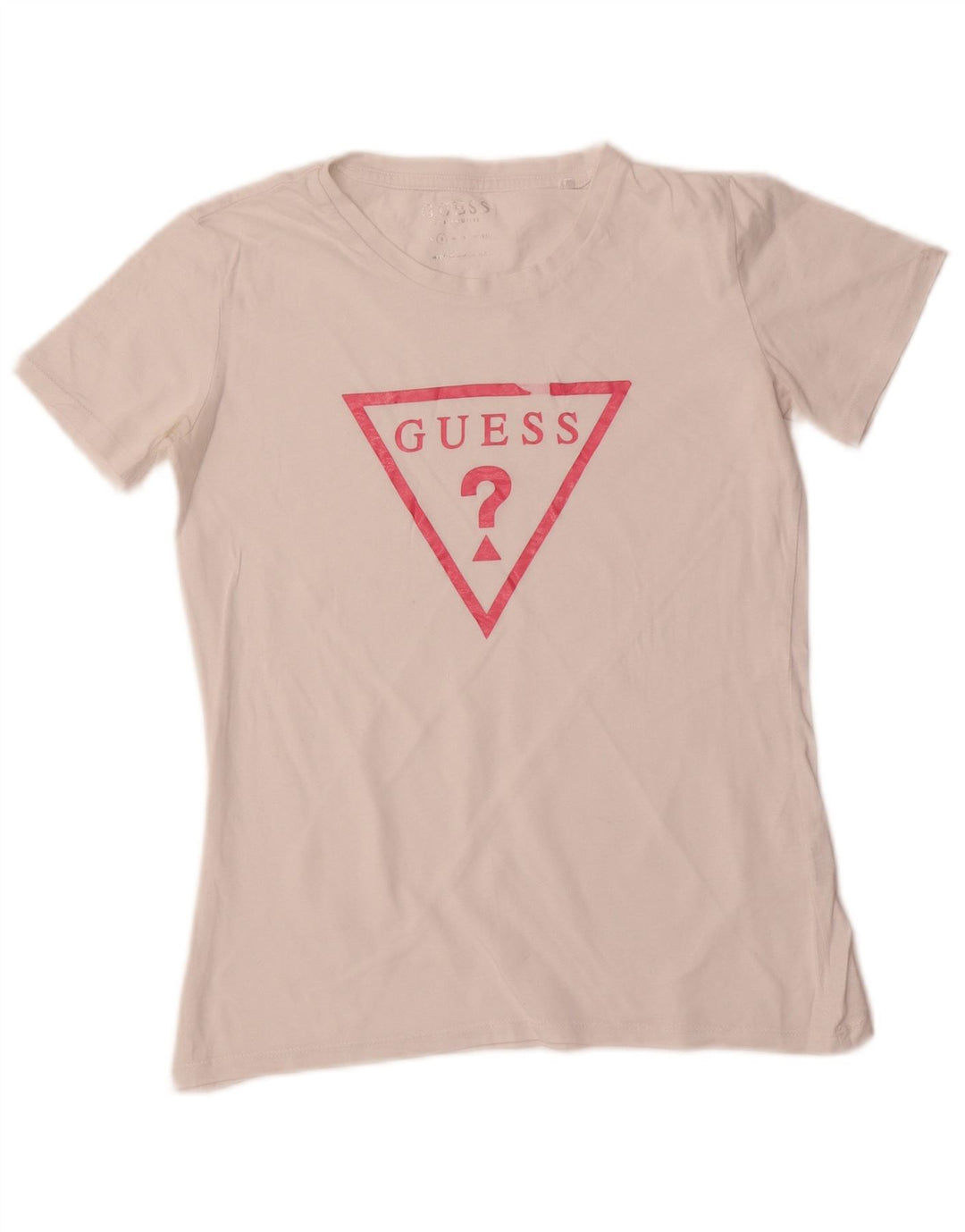 GUESS Womens Graphic T-Shirt Top UK 10 Small White