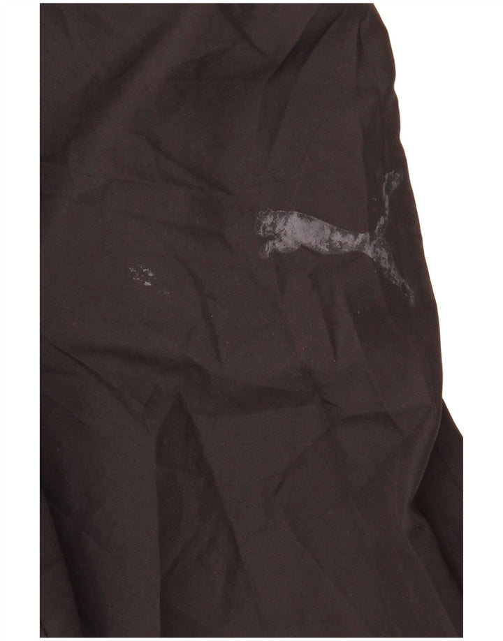 Damskie spodnie dresowe PUMA UK 8, małe, czarne, poliestrowe