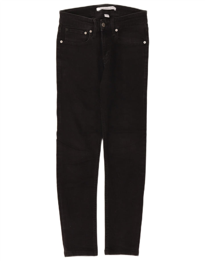 Damskie jeansy Calvin Klein W29 L26 Czarne bawełniane