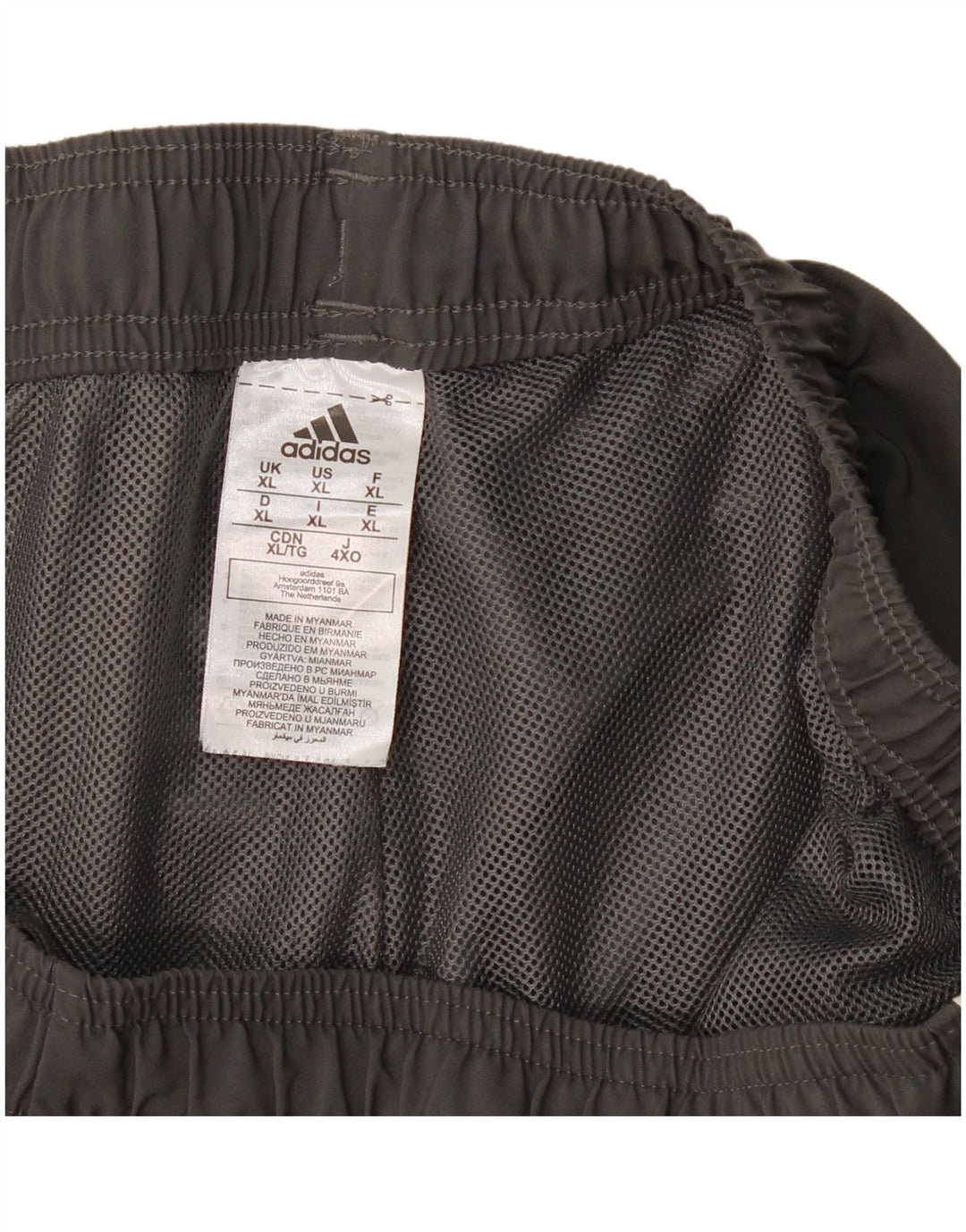 Męskie spodenki sportowe Adidas XL Szary poliester