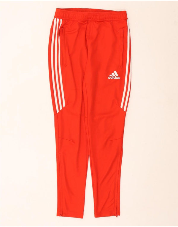Damskie spodnie dresowe ADIDAS Climacool UK 10, małe, czerwone, poliestrowe