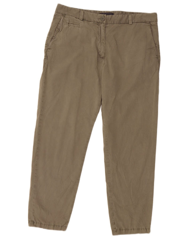 Marks & Spencer Damskie spodnie Chino Crop Slim UK 14 Large W32 L26 Khaki