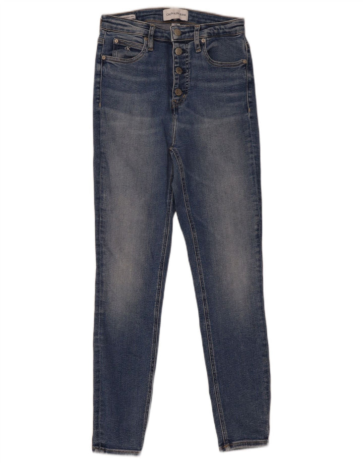 Damskie jeansy skinny CALVIN KLEIN W29 L28 niebieskie