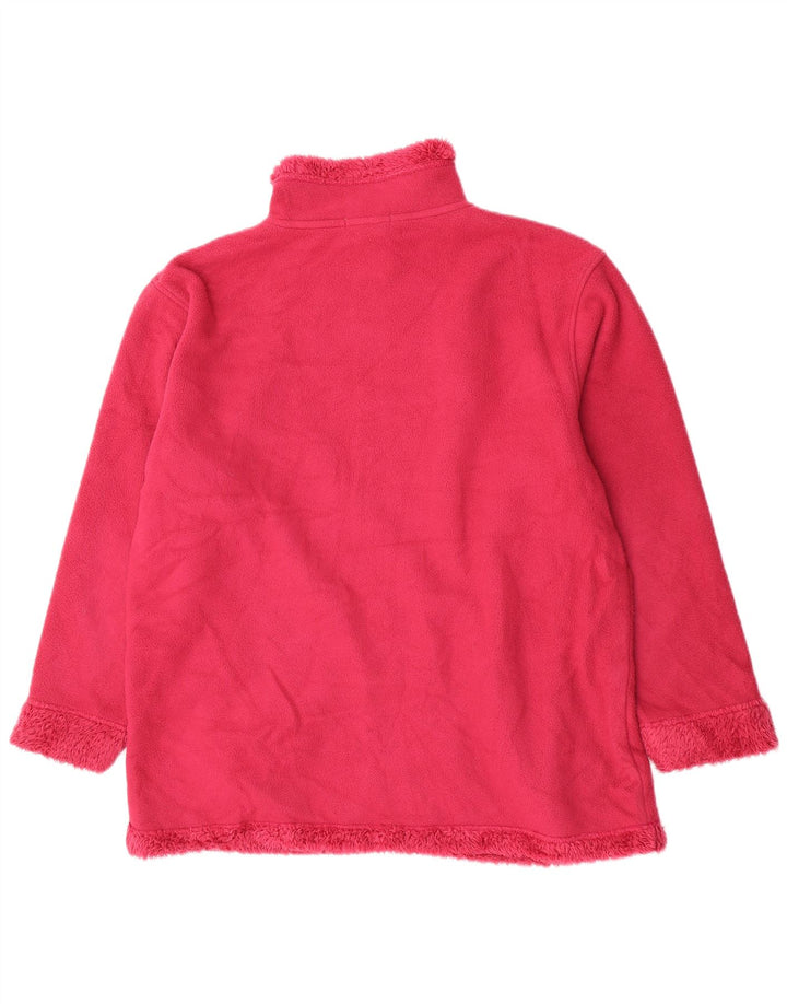 Damska kurtka polarowa Essentials Oversize UK 18 XL, różowa, poliestrowa