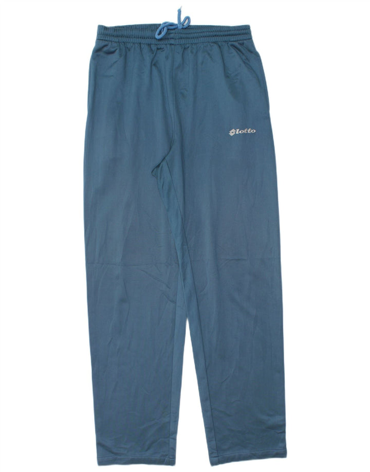 Kompletny dres męski Lotto, duży, niebieski, poliester z blokami kolorów