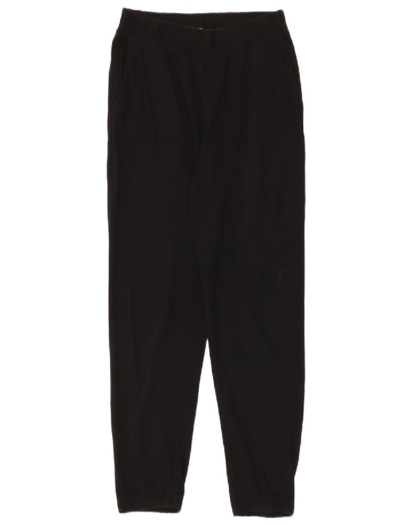 Damskie spodnie dresowe Zara Joggers UK 8 Small, czarne, bawełniane