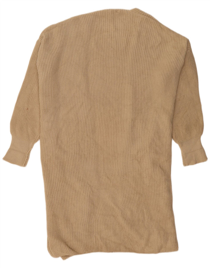 Topshop damski sweter oversize o przedłużonym kroju, UK 14, średni beż