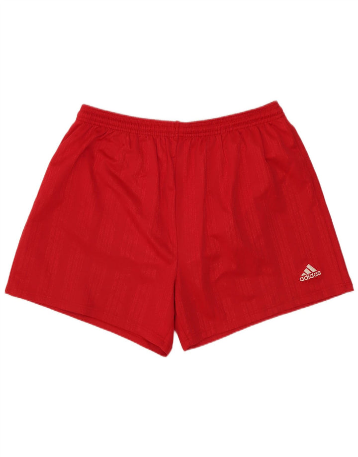 Męskie spodenki sportowe ADIDAS, duże, czerwone, poliestrowe