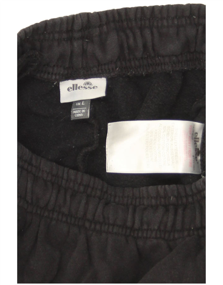 Męskie spodnie dresowe Ellesse Joggers, duże, czarne, bawełniane