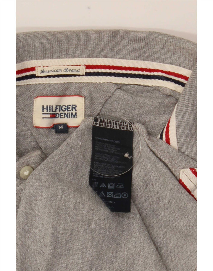 Męska koszulka polo Tommy Hilfiger, średnioszara, bawełniana