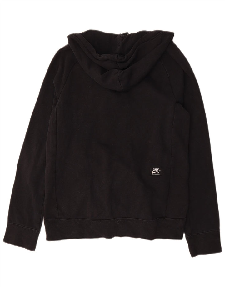 Męski sweter z kapturem i zamkiem błyskawicznym Nike, mały, czarny, bawełniany