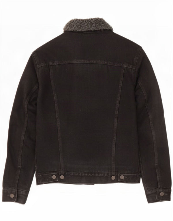 Męska kurtka jeansowa Levi's Sherpa UK 36, mała, czarna, bawełniana