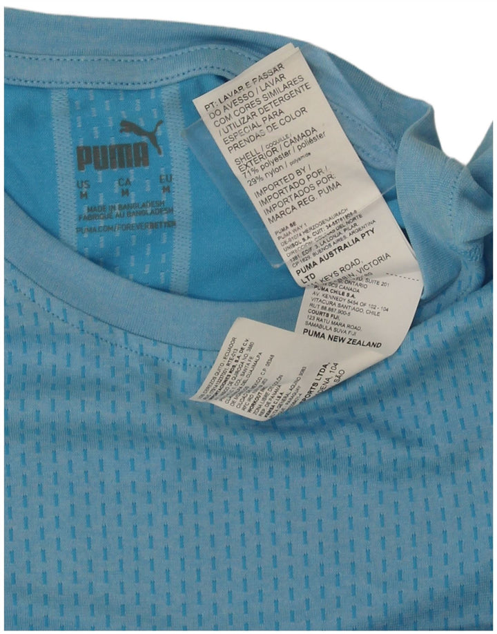 Męska koszulka Puma Top, średni niebieski poliester